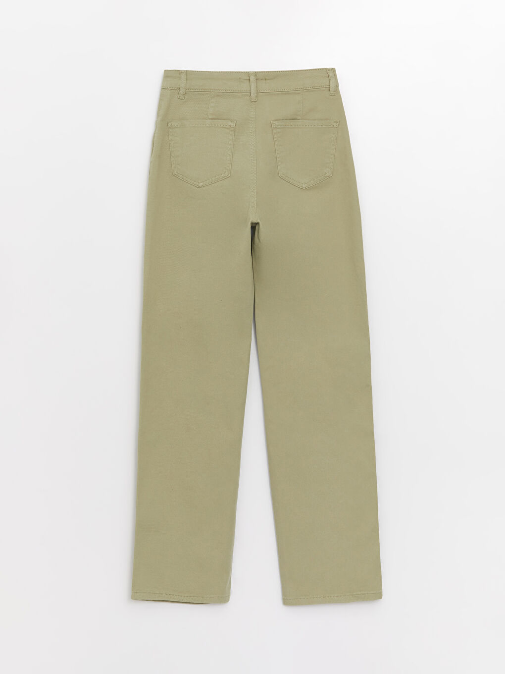 Yeşil Standart Fit Kadın Pantolon-6