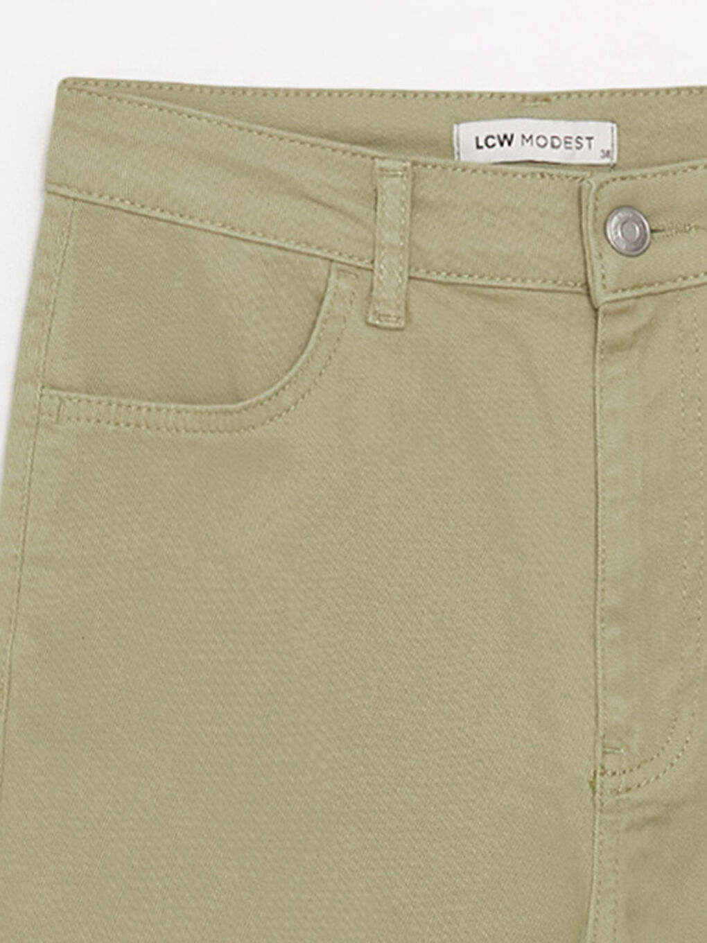 Yeşil Standart Fit Kadın Pantolon-7