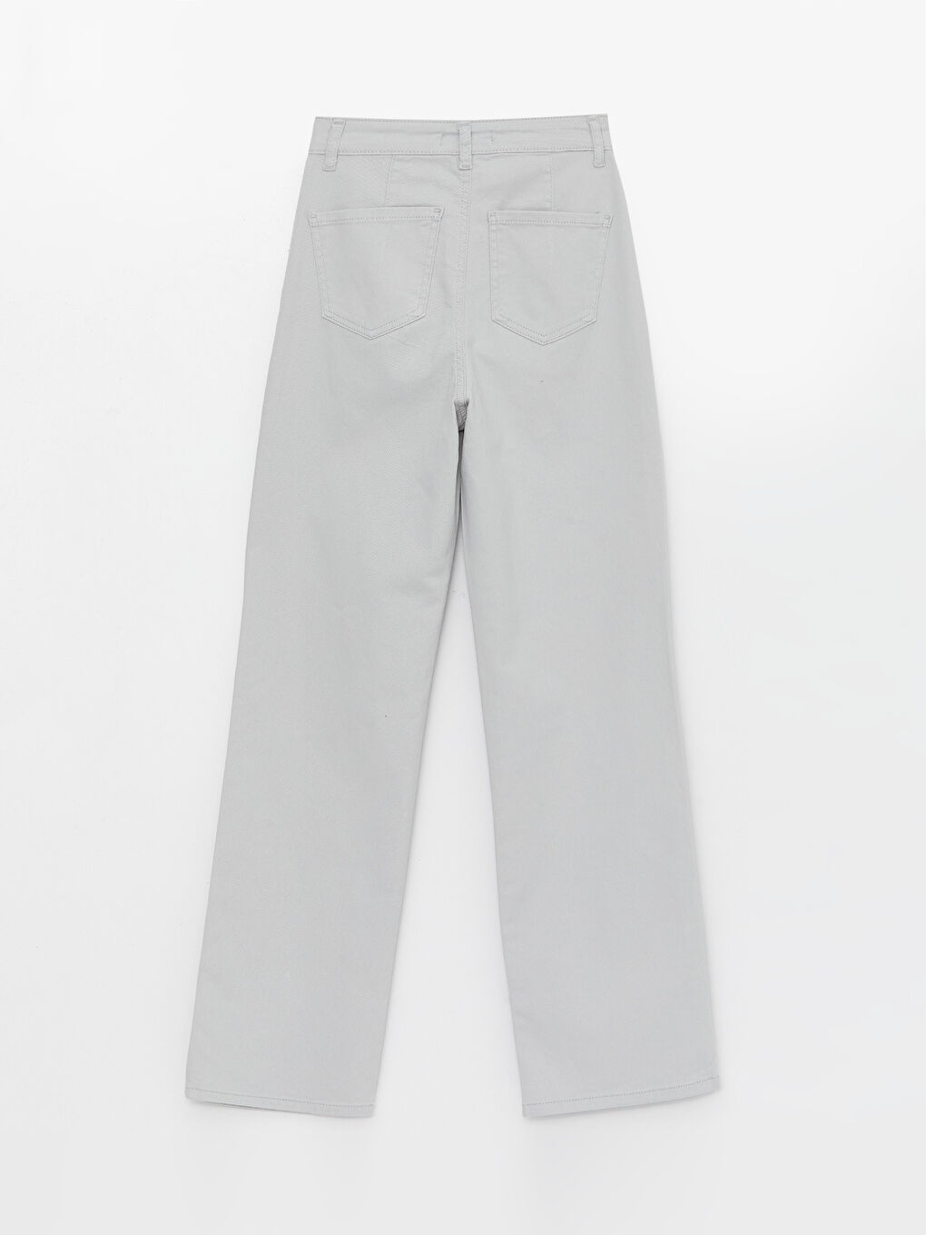 Gri Standart Fit Kadın Pantolon-6