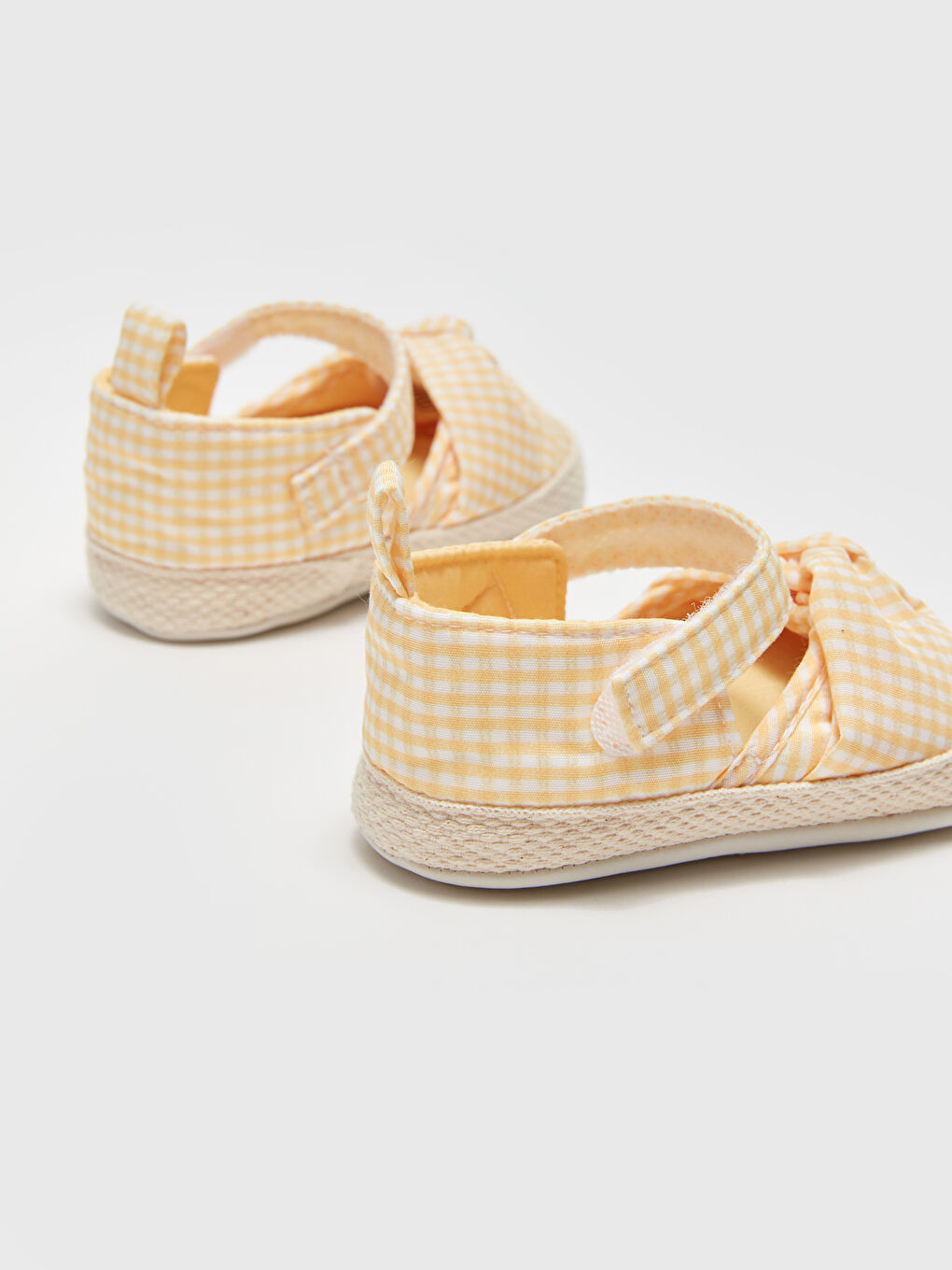 Sarı Kız Bebek İlk Adım Ayakkabı ve Saç Bandı 2'li-4