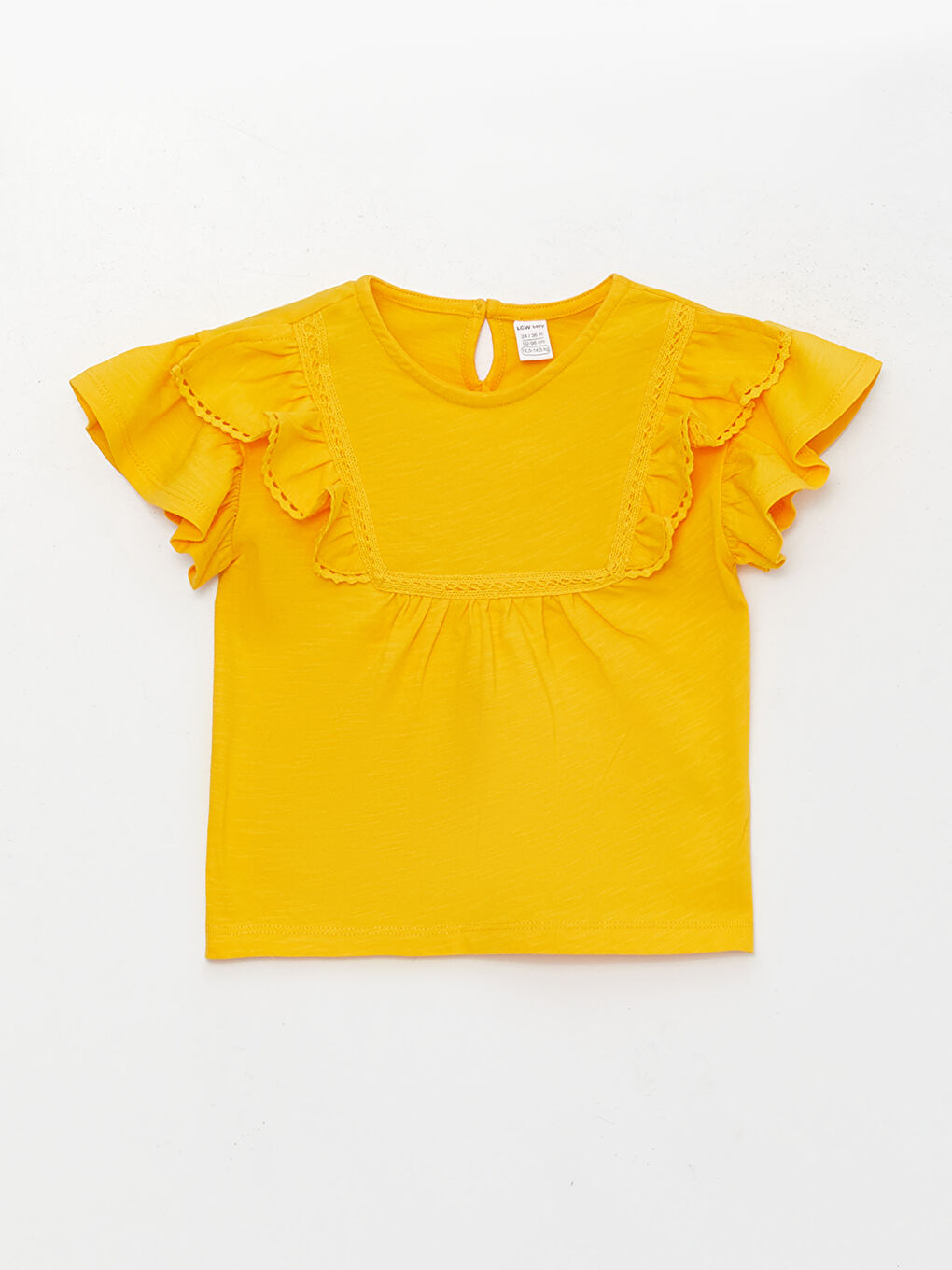 Crew Neck Short Sleeve Baby Girls' T-Shirt
