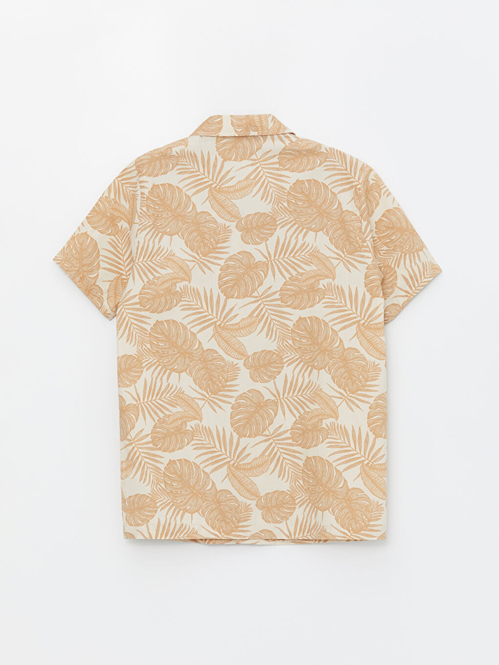Patterned Short Sleeve Boys' Shirt -S3I109Z4-LQB