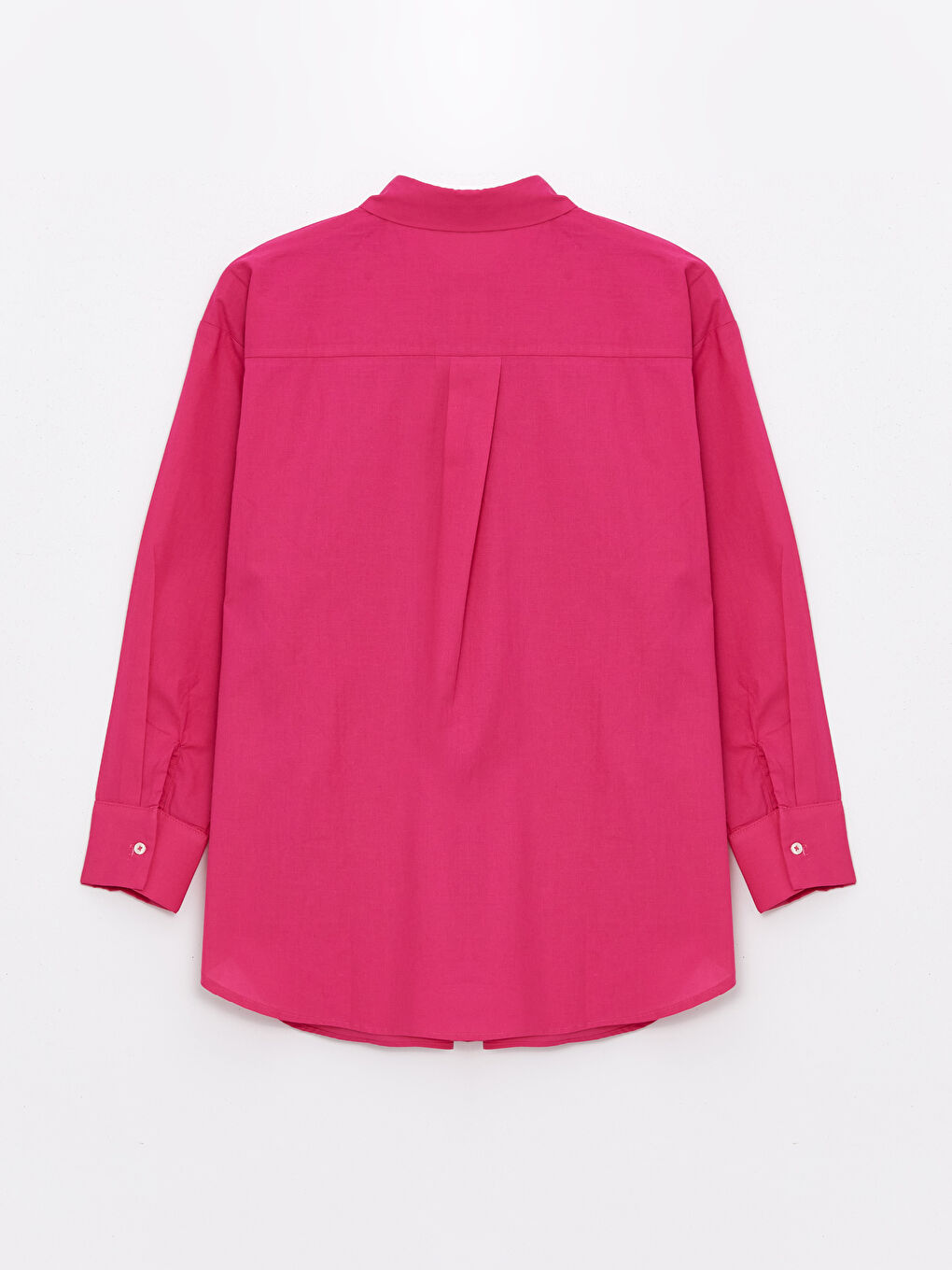 Plain Long Sleeve Oversize Women's Shirt Tunic-5