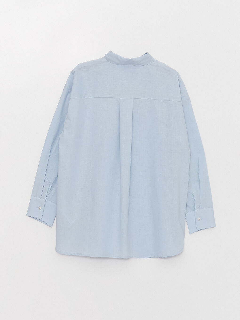 Plain Long Sleeve Oversize Women's Shirt Tunic-6