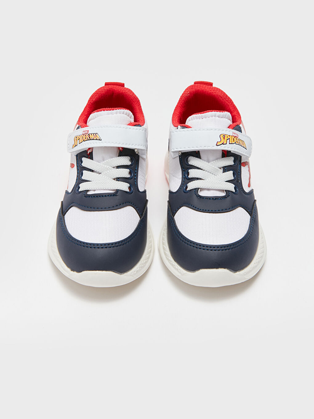 Beyaz Spiderman Lisanslı Cırt Cırtlı Işıklı Erkek Çocuk Spor Ayakkabı-2