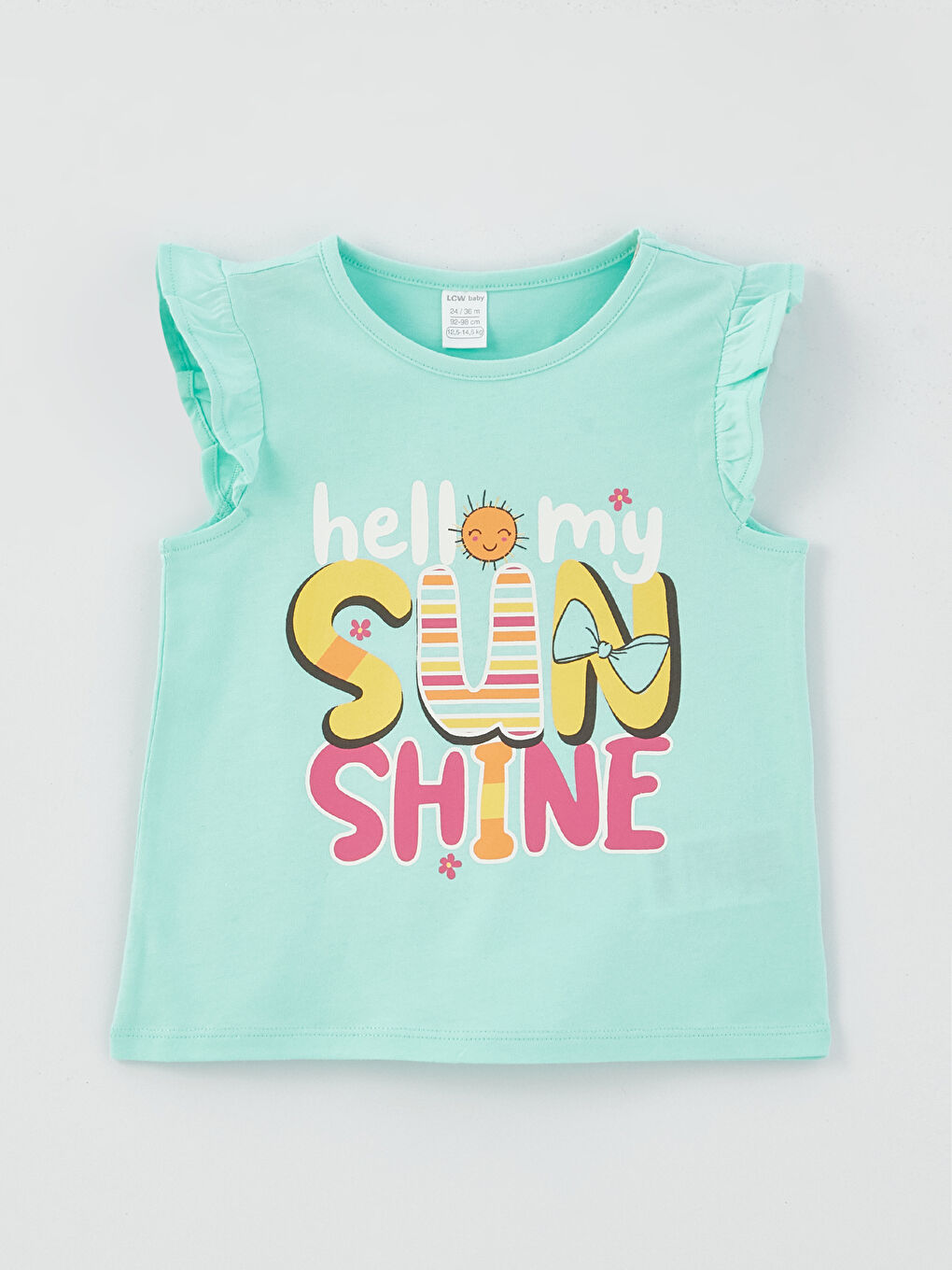 فيست مطبوع بياقة دائرية - بنات رضع - مجموعتين-1