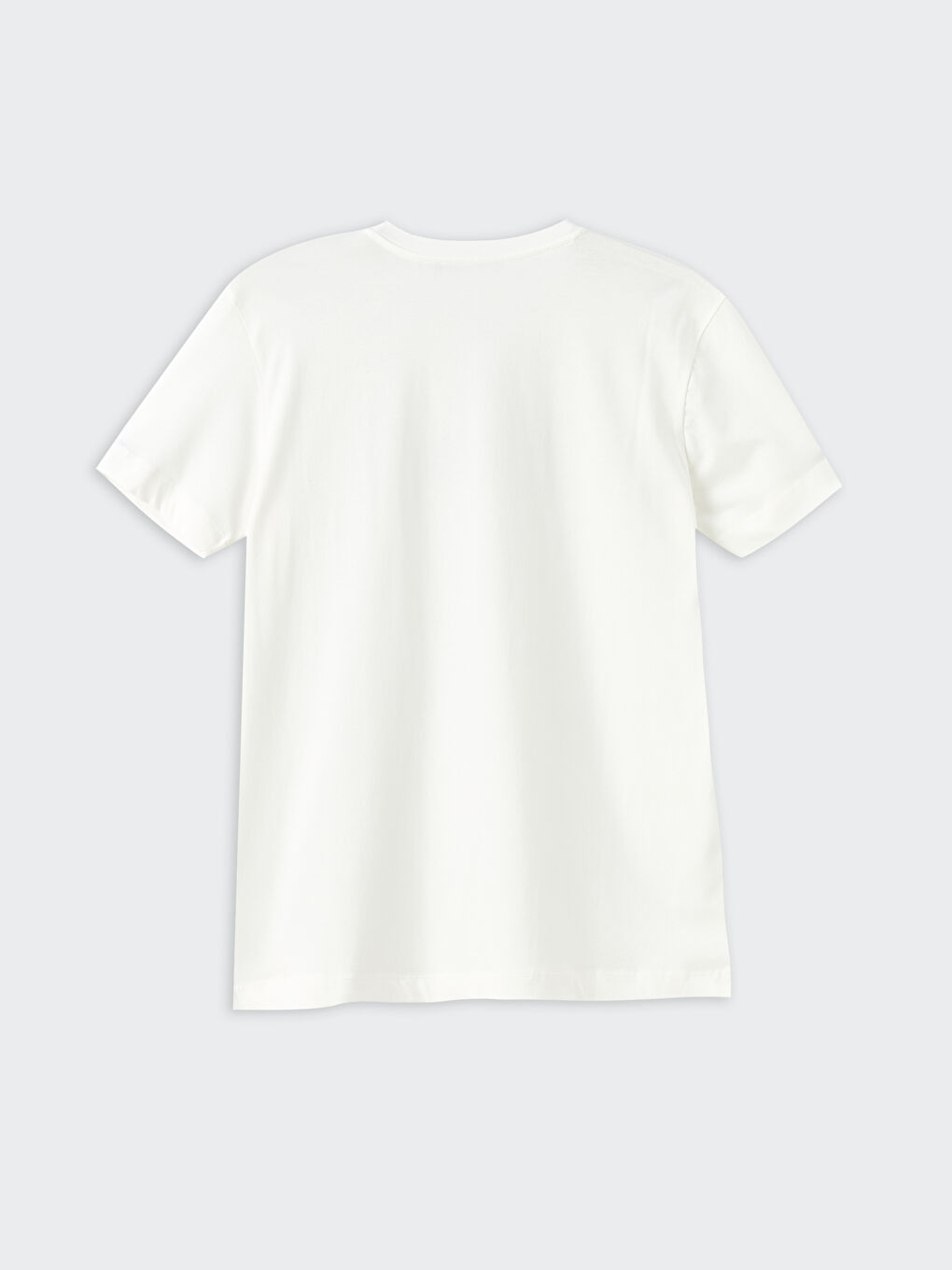 تونيك نسائي واسع الحجم بطبعة برقبة دائرية وكم قصير-6