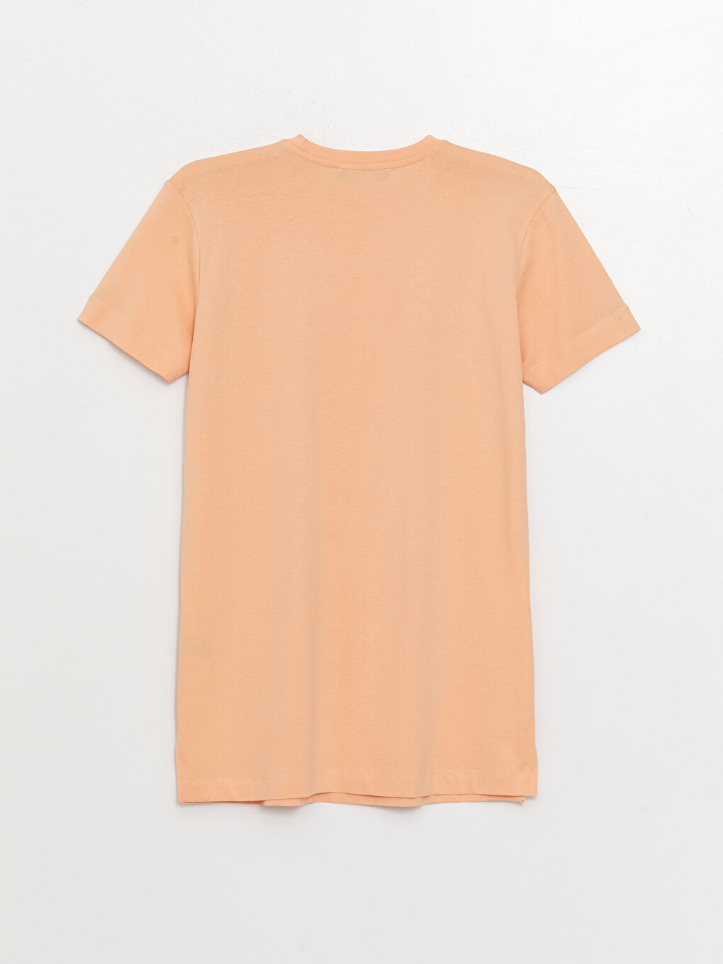 Crew Neck Plain Short Sleeve Oversize Women's Tunic-6