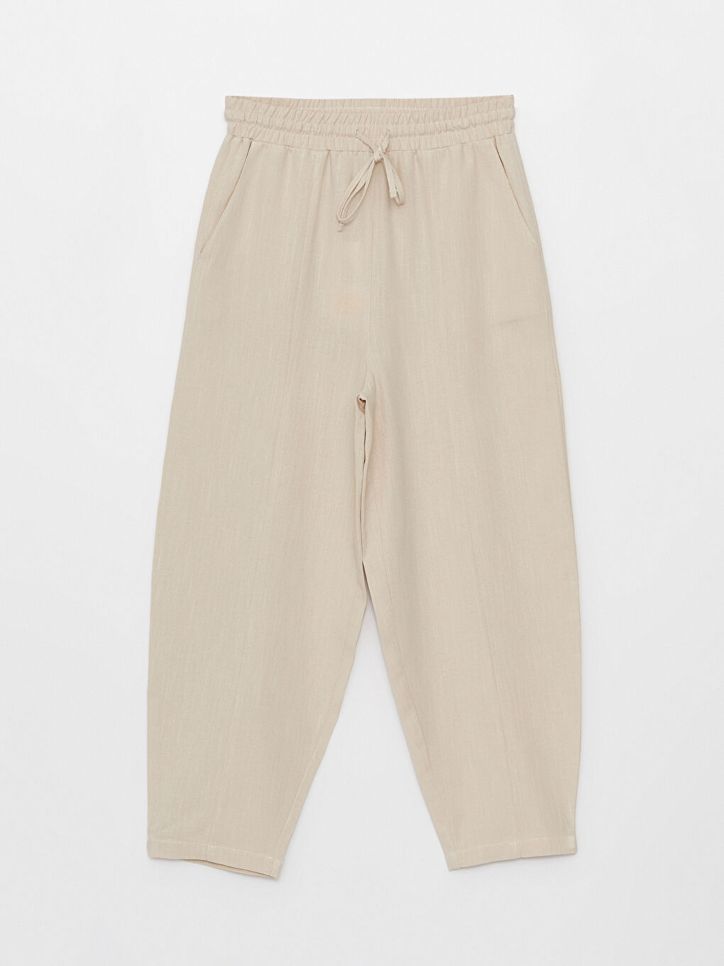LCW Vision Pantalone od mešavine lana sa elastičnim strukom za žene -S3I211Z8-G1Y