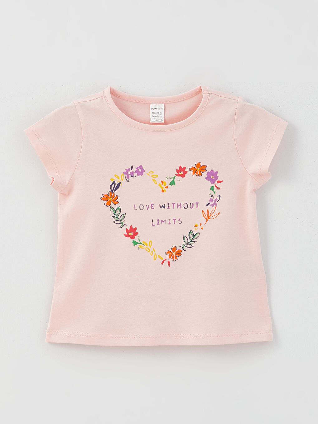 Crew Neck Baby Girls T-Shirt 2 Pack-2