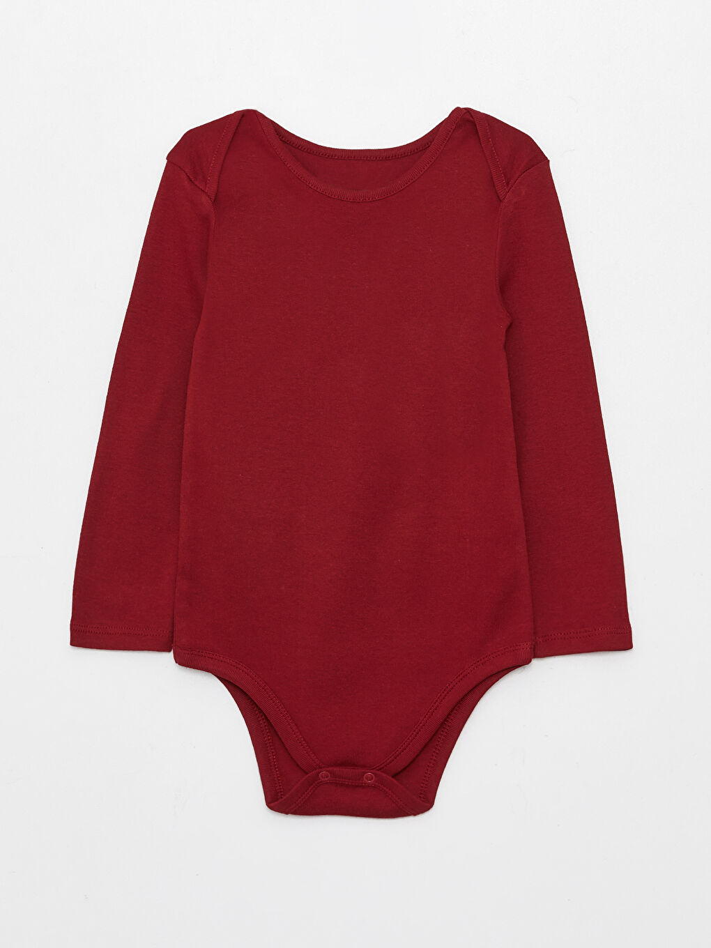 Crew Neck Long Sleeve Basic Baby Boy Snap Snap Bodysuit 2 Pack-1