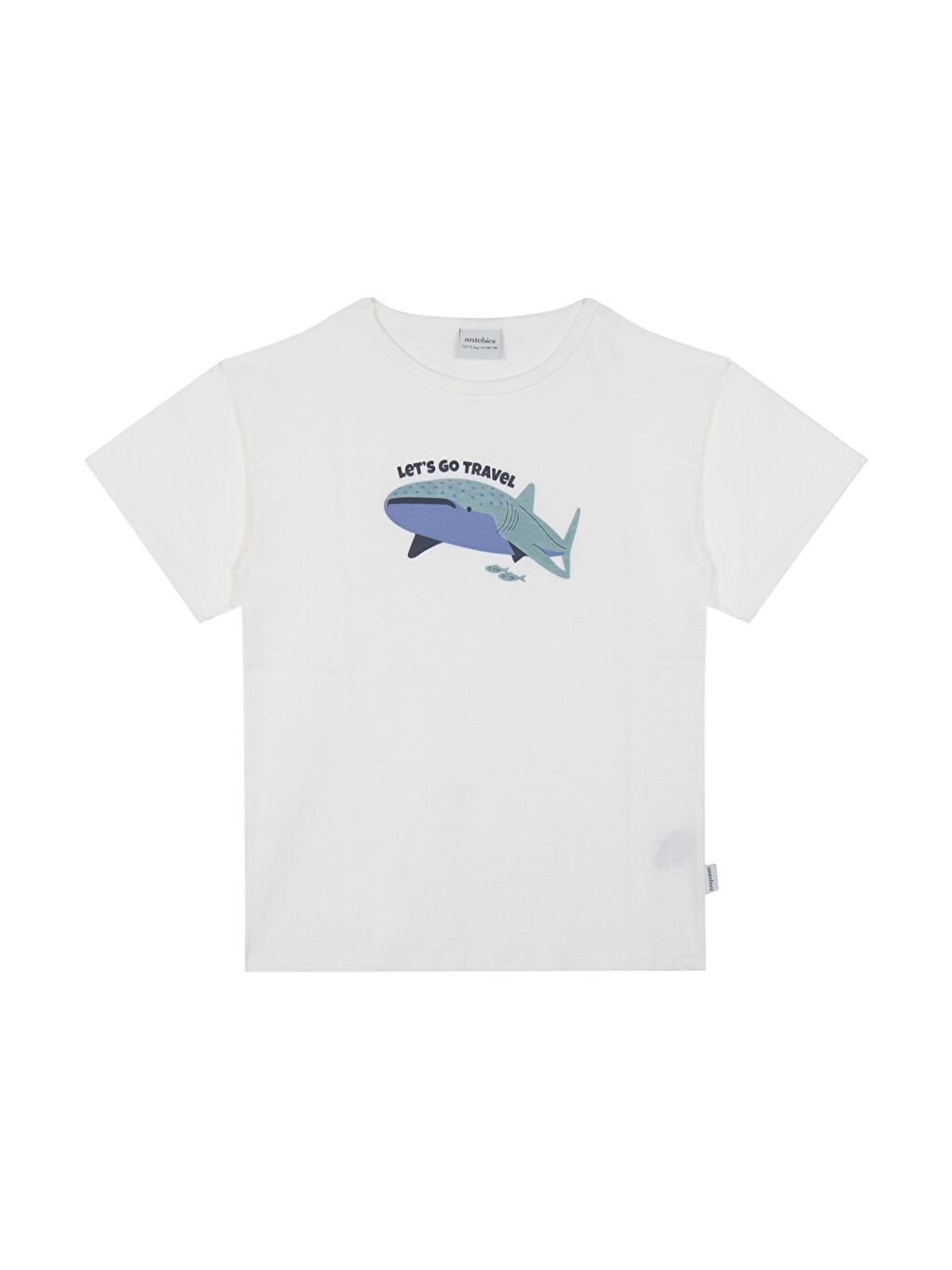 Mavi Bisiklet Yaka Baskılı Kısa Kollu Erkek Çocuk Tişört