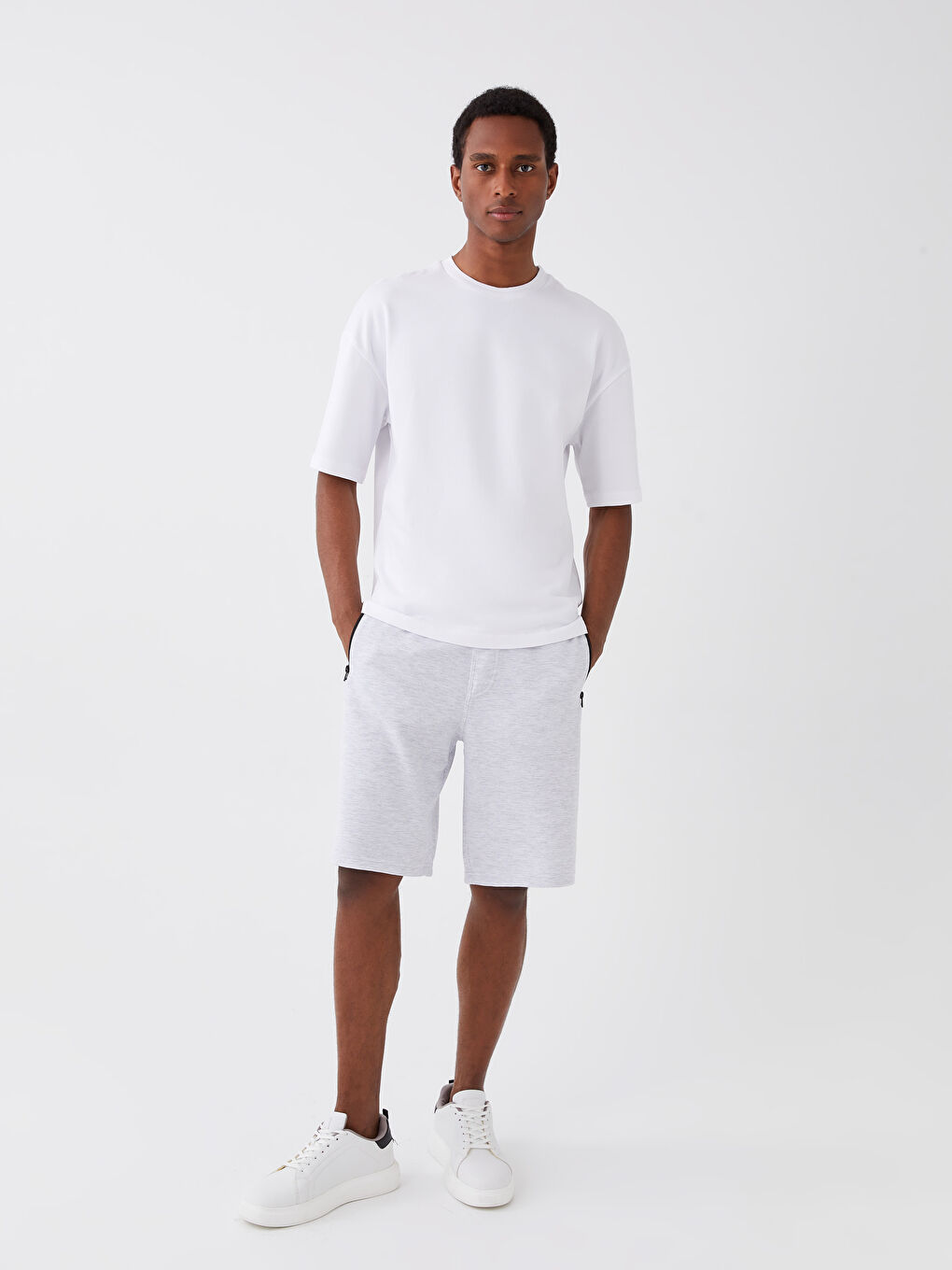Slim Fit Mens Bermuda Shorts -S3I282Z8-LAL