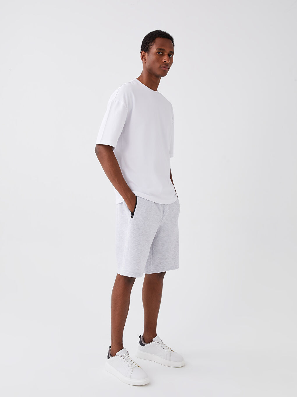 Slim Fit Mens Bermuda Shorts -S3I282Z8-LAL