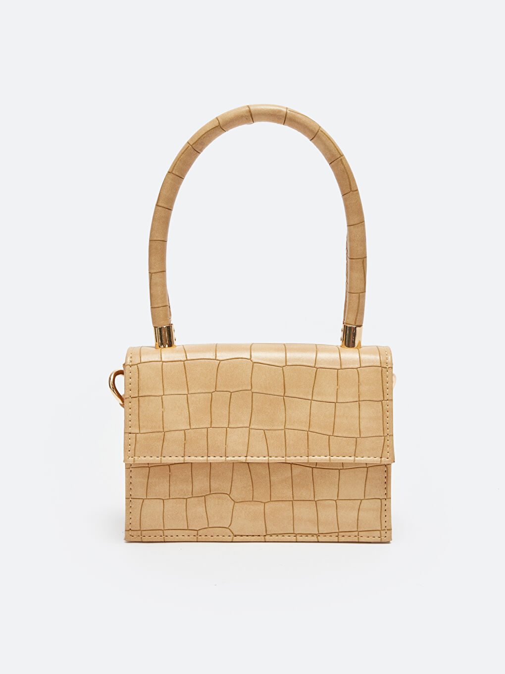 Sac d'Épaule Effet Croco en Similicuir pour Femmes-3