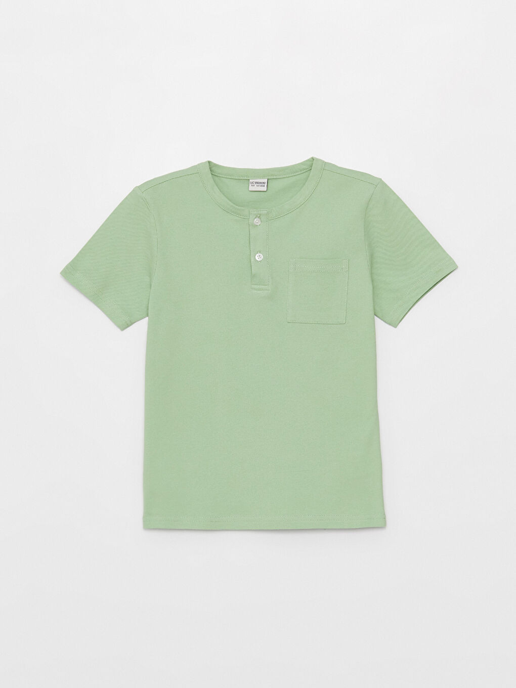 Crew Neck Basic Short Sleeve Cotton Boy T-shirt