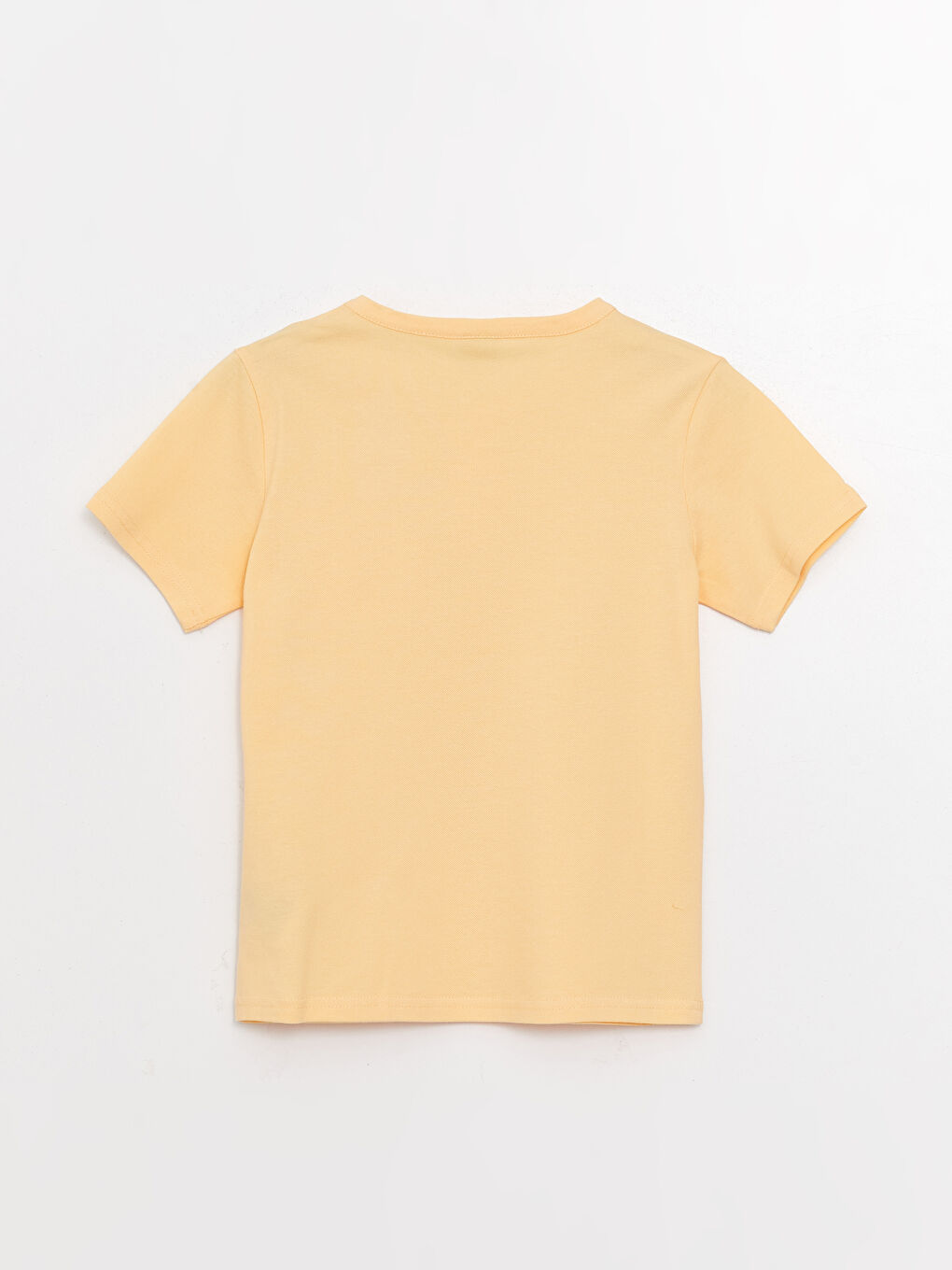 تيشيرت كم قصير أساسي بياقة دائرية للأولاد-1