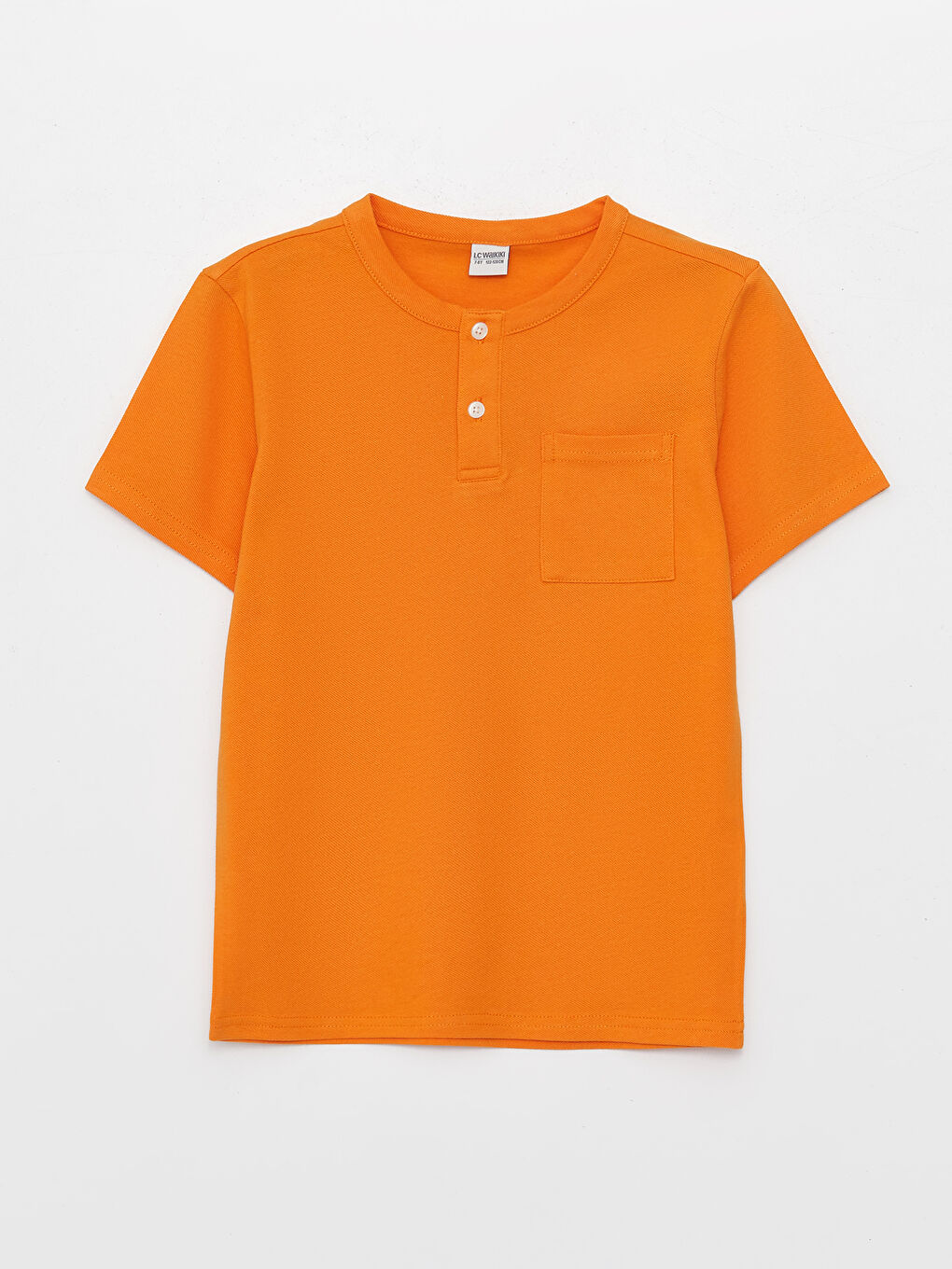 Crew Neck Basic Short Sleeve Cotton Boy T-shirt