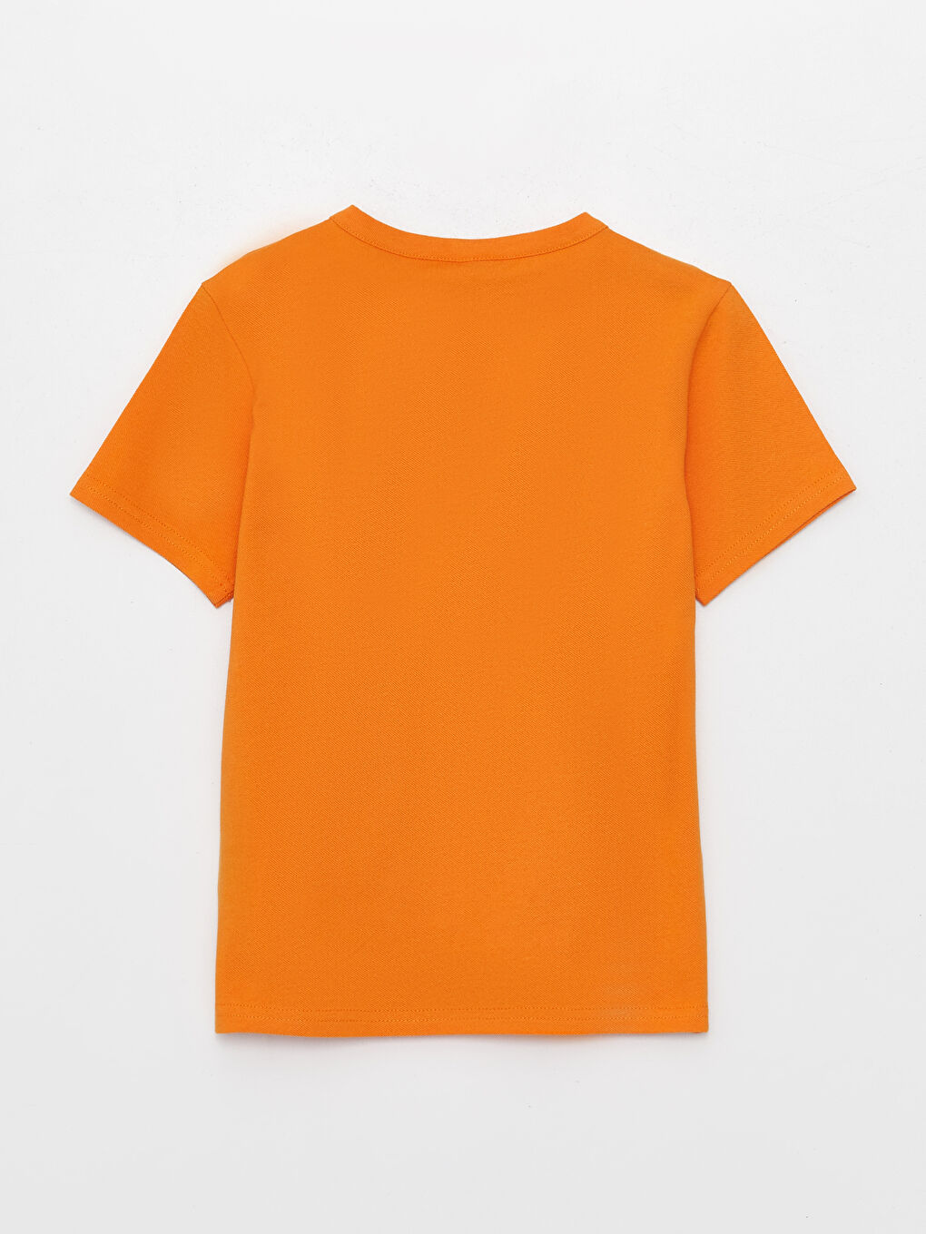 Crew Neck Basic Short Sleeve Cotton Boy T-shirt-1