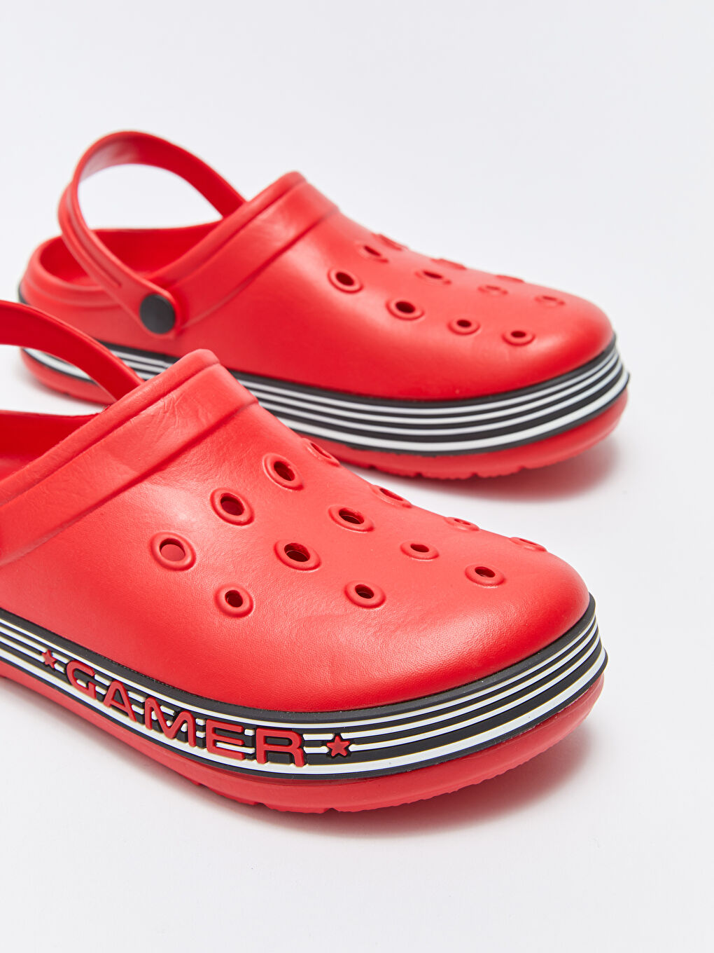 Kırmızı Baskılı Erkek Çocuk Plaj Sandaleti-2