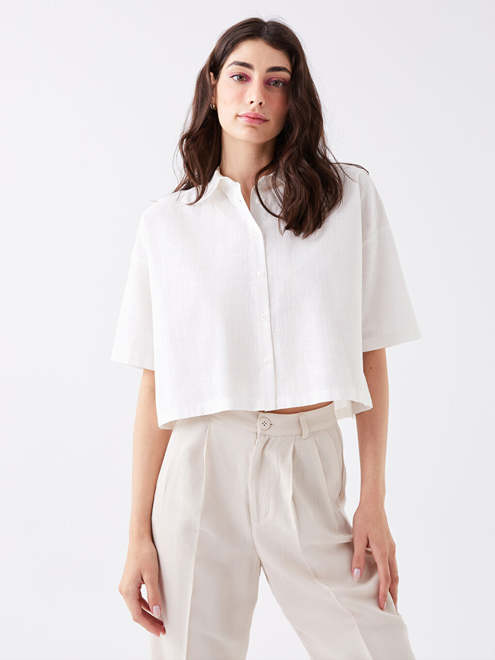 Short Sleeve Oversize Women's Shirt