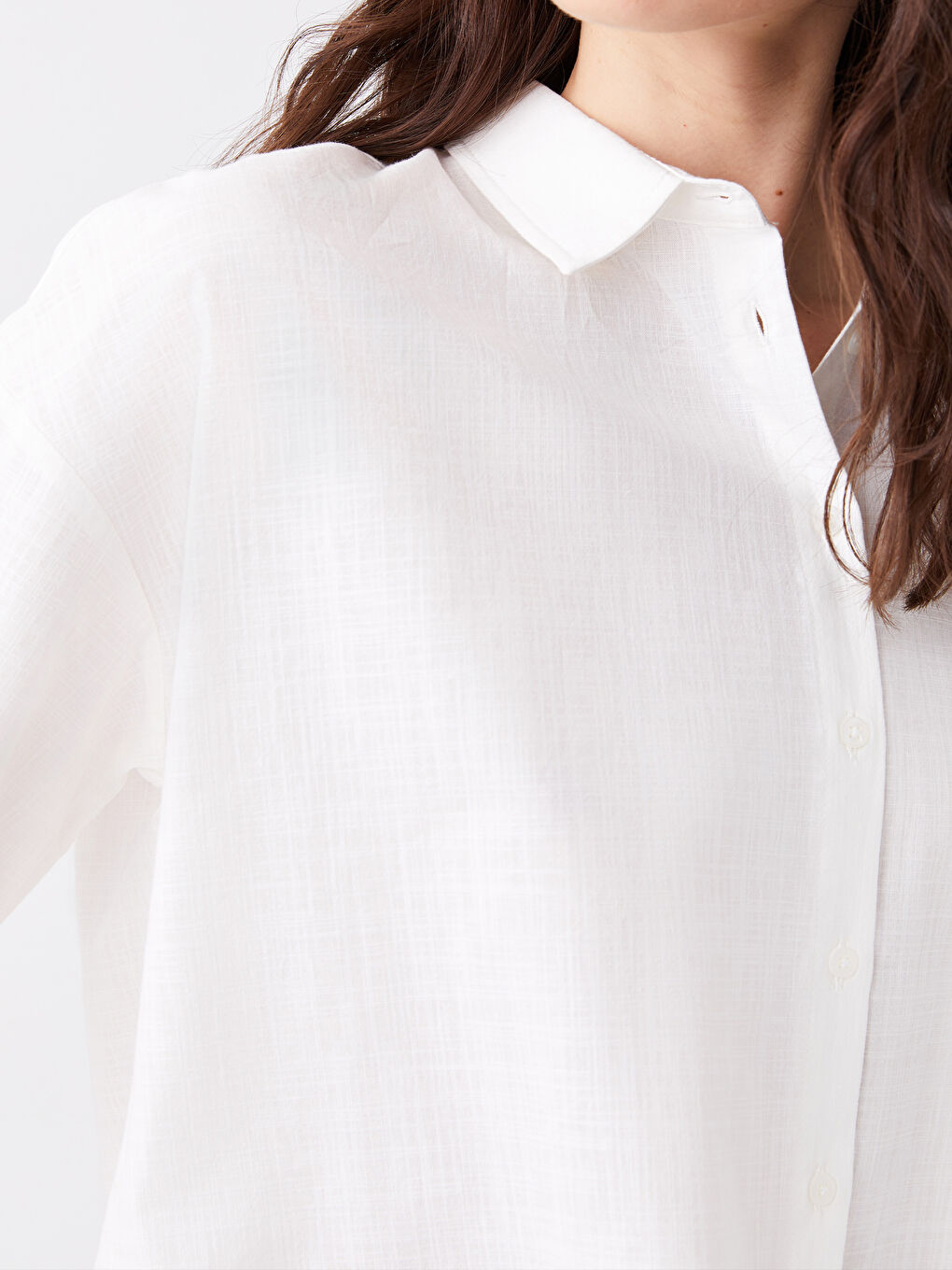 Short Sleeve Oversize Women's Shirt-2