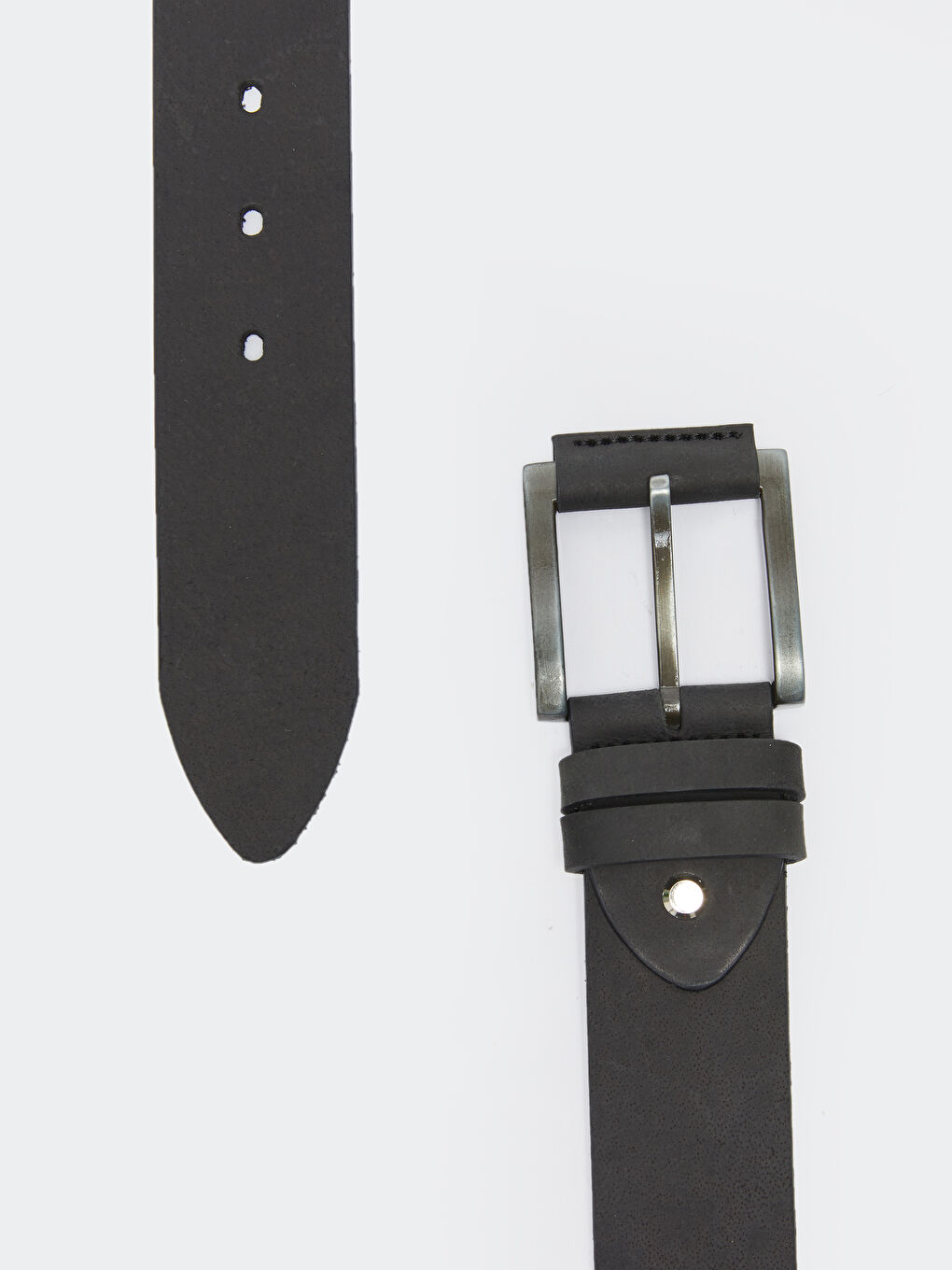 حزام جلد شامواه للرجال-2