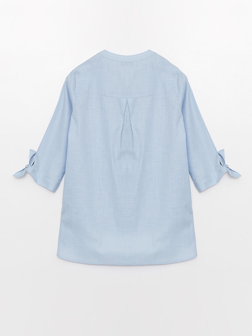 LCW Grace Henley Neckline Poplin Women's Blouse -S3I580Z8-PPZ
