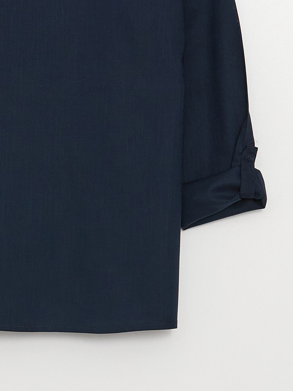 بلوزة بوبلين كم طويل بياقة بشق بتفاصيل دانتيل للسيدات-7