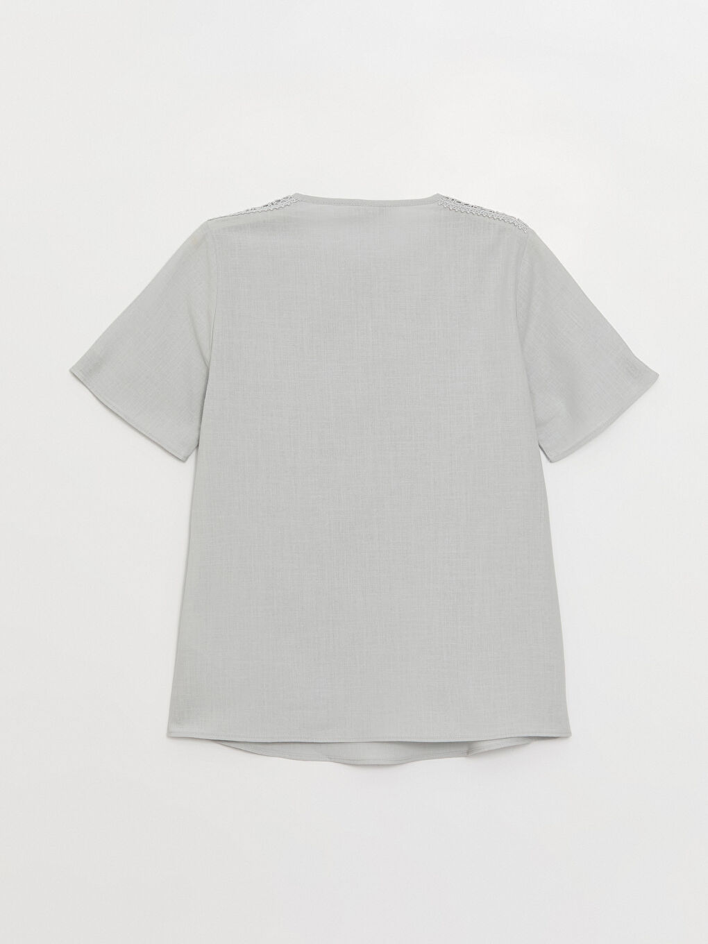 LCW Grace Bluza sa Henley okovratnikom, samouzorak, kratki rukav za Ženski -S3I583Z8-FLG