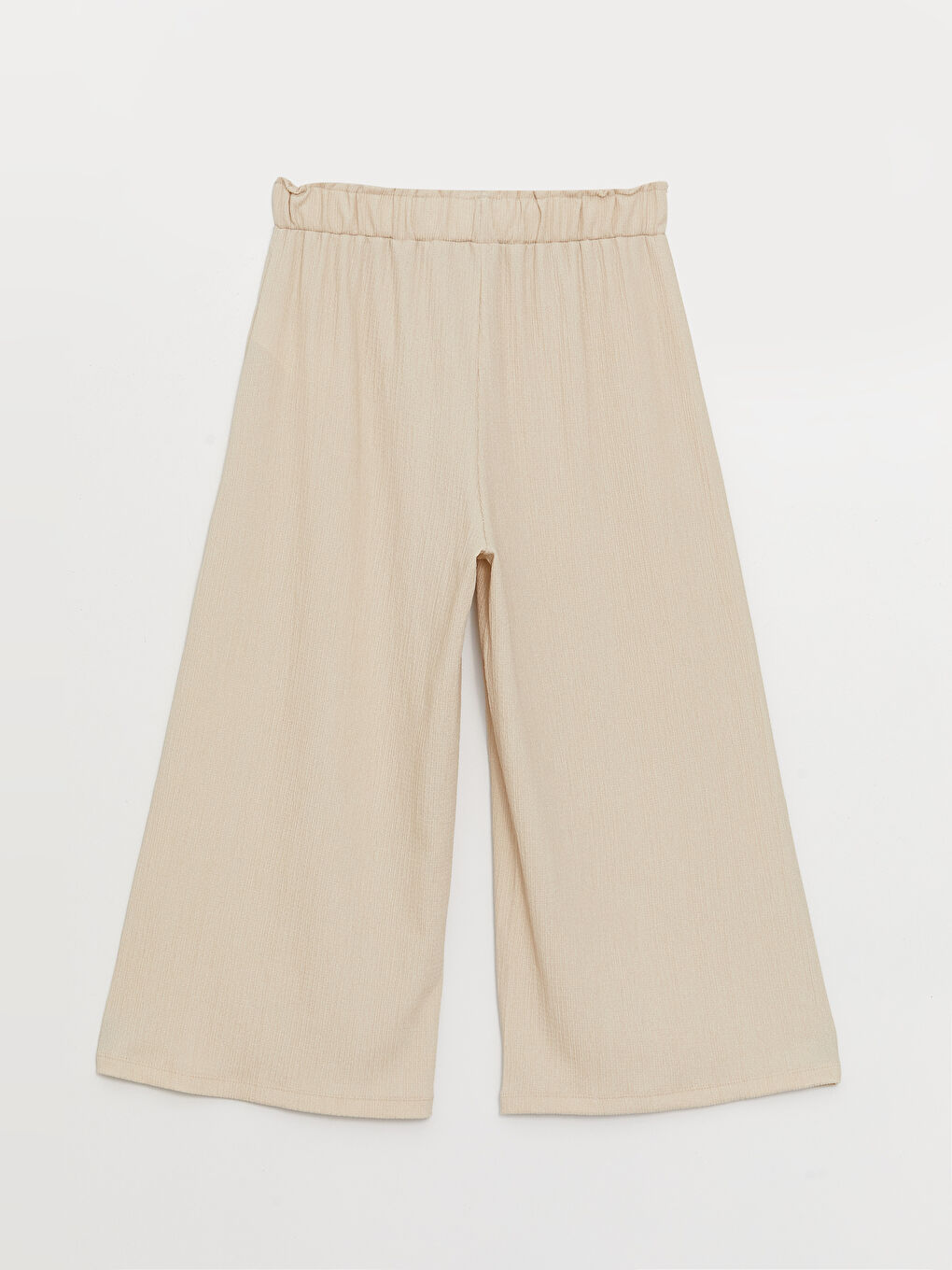 Gri Beli Lastikli Rahat Kalıp Kadın Pantolon-5