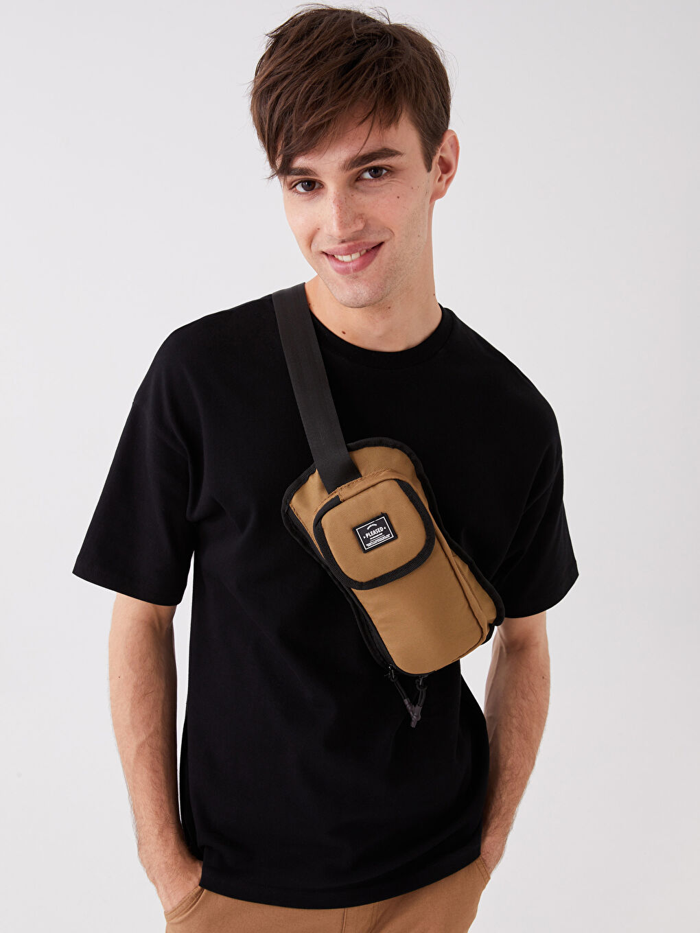 XSIDE Label Detailed Men's Waist Bag -S3I585Z8-SYU