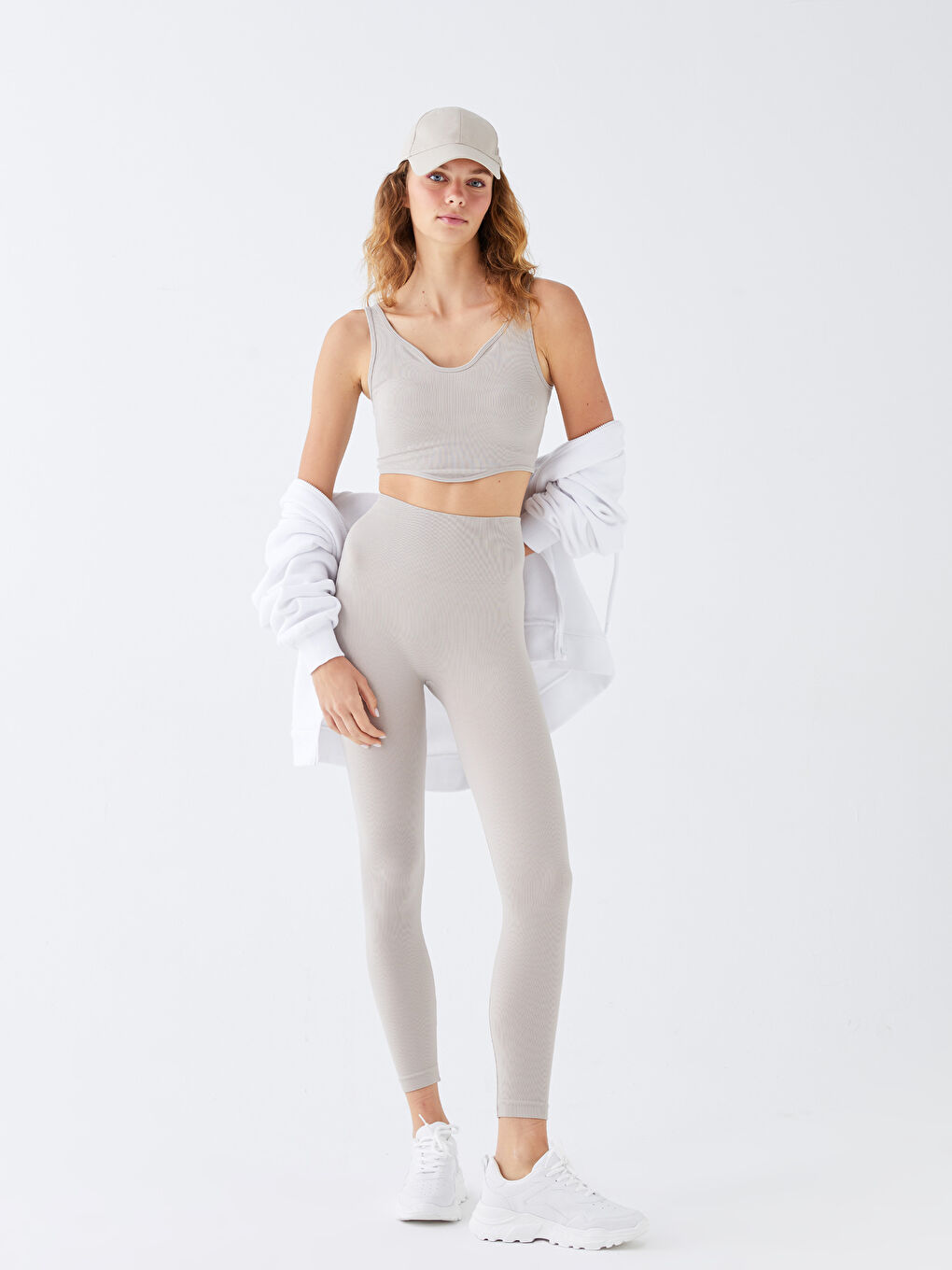 Women's Elastic Waist Regular Tights -S3I604Z8-SKK
