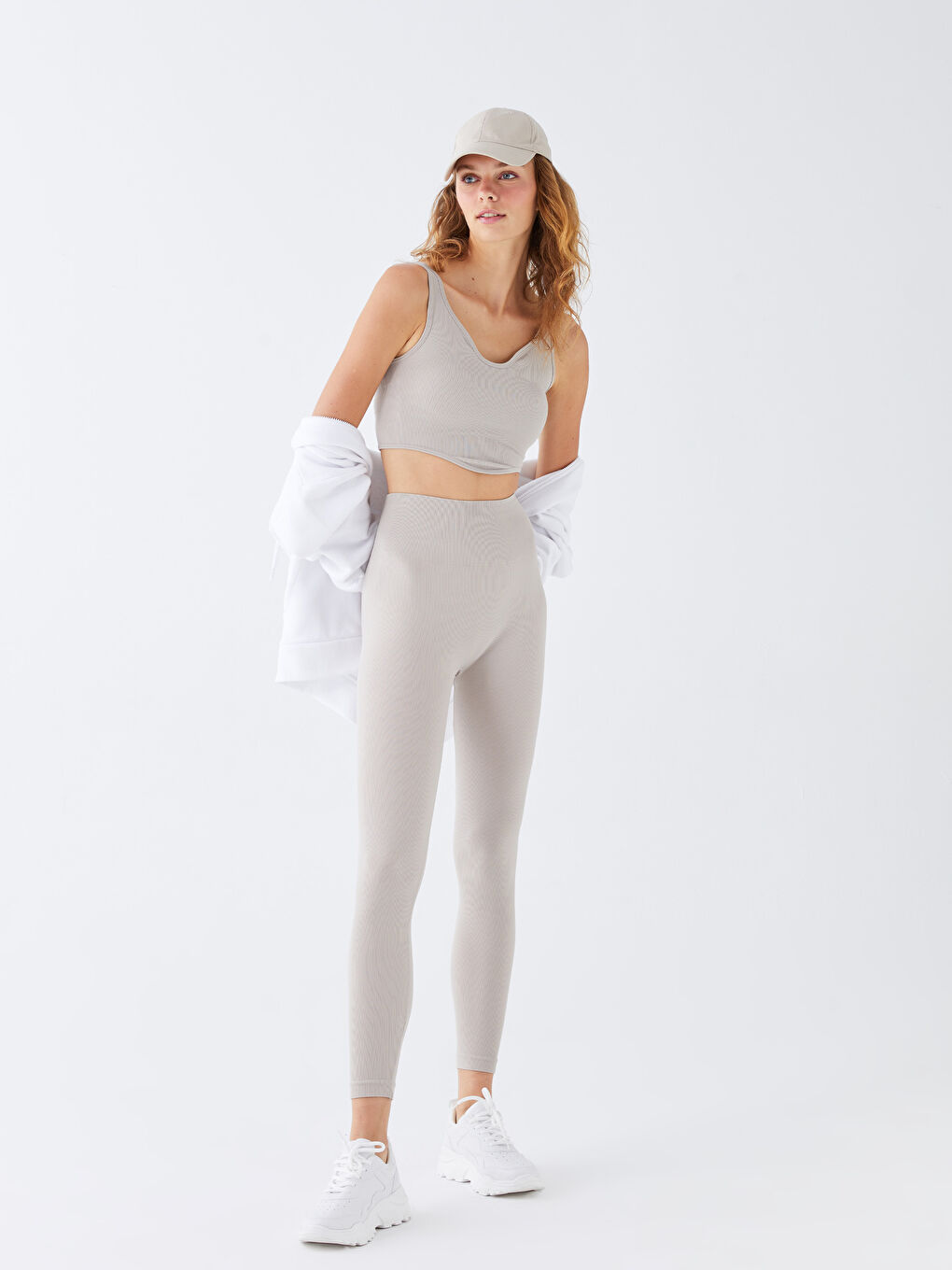 Women's Elastic Waist Regular Tights -S3I604Z8-SKK