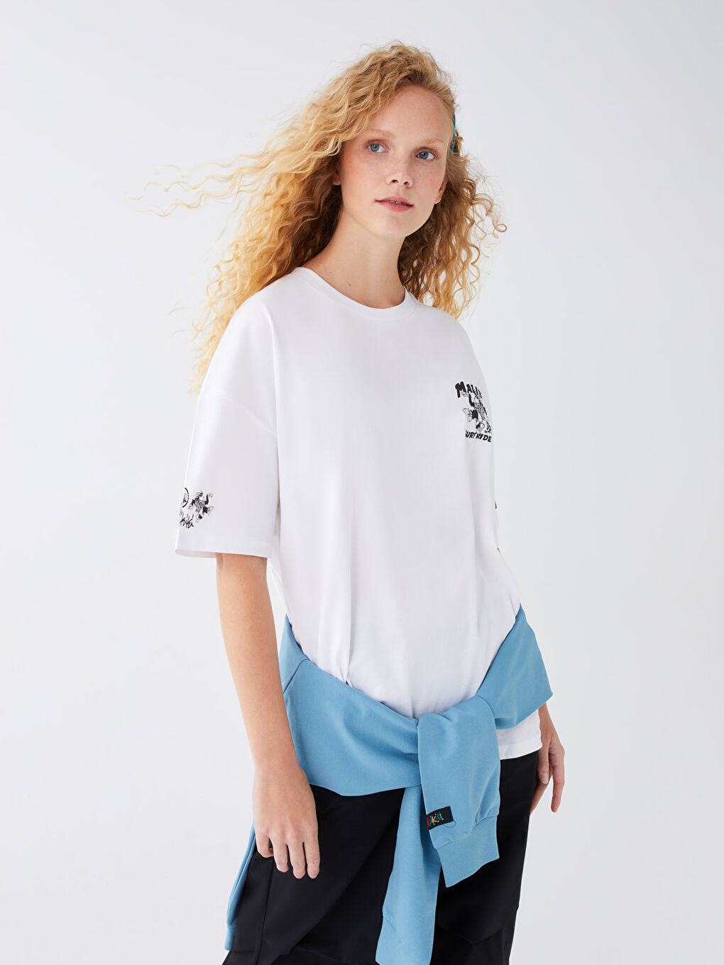 Crew Neck Short Sleeve Nostalgic Monkey Printed Jersey Men's T-Shirt-1