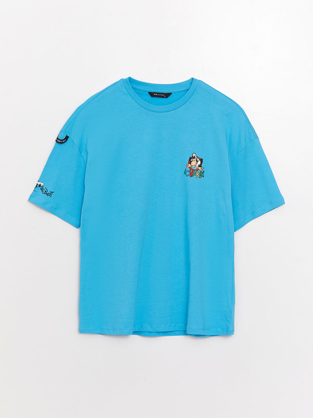 XSIDE Rundhalsausschnitt Kurzarm Nostalgischer Affe Bedrucktes Jersey T-Shirt für Herren -S3I638Z8-GJ0