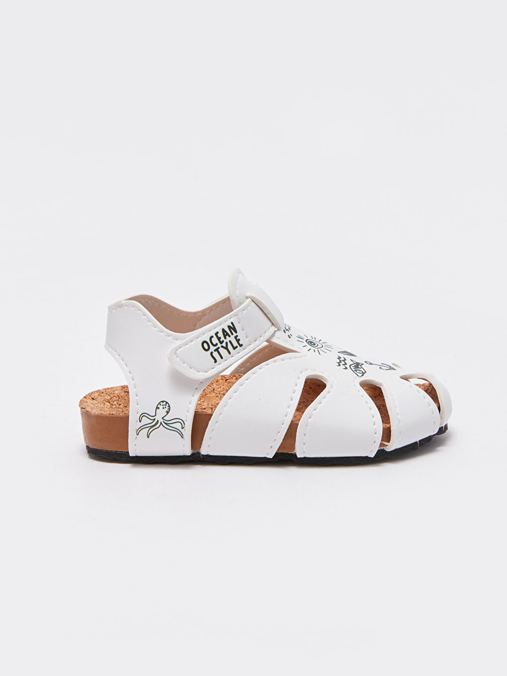 LCW STEPS Printed Perforated Baby Boy Sandals -S3I658Z1-V3Y