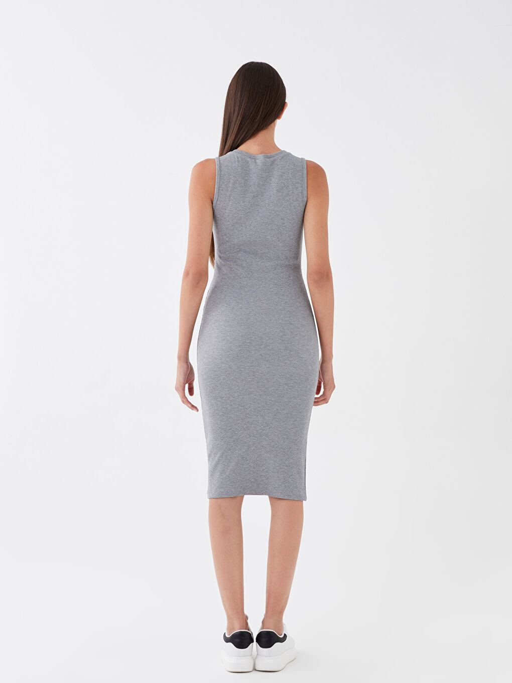 Crew Neck Window Detailed Women's Bodycon Dress -S3I686Z8-JMD
