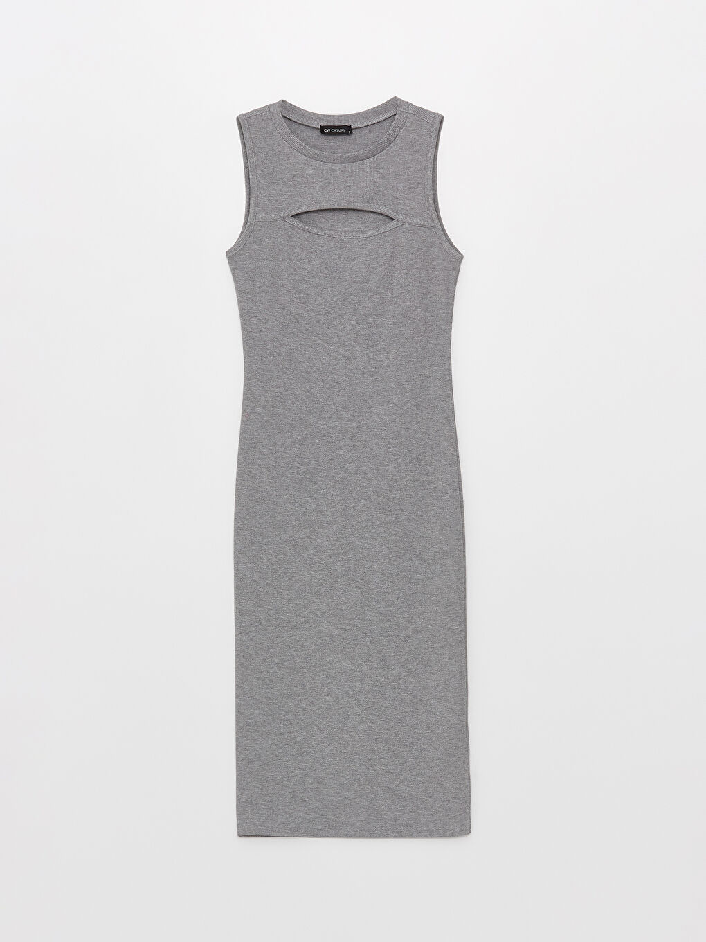 Crew Neck Window Detailed Women's Bodycon Dress -S3I686Z8-JMD