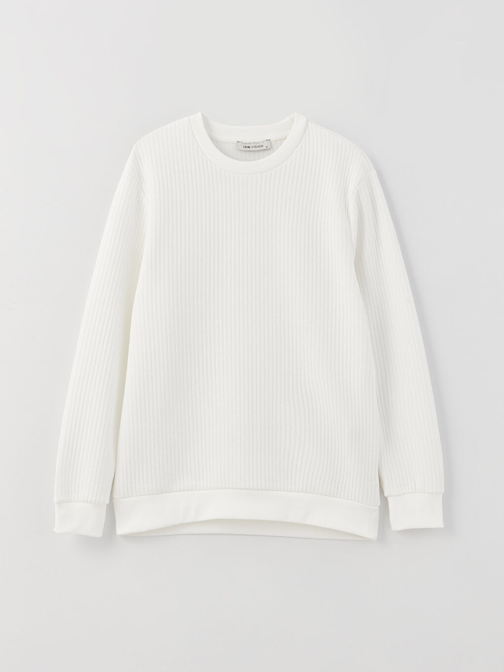 سويت شيرت كم طويل بياقة دائرية للرجال-5