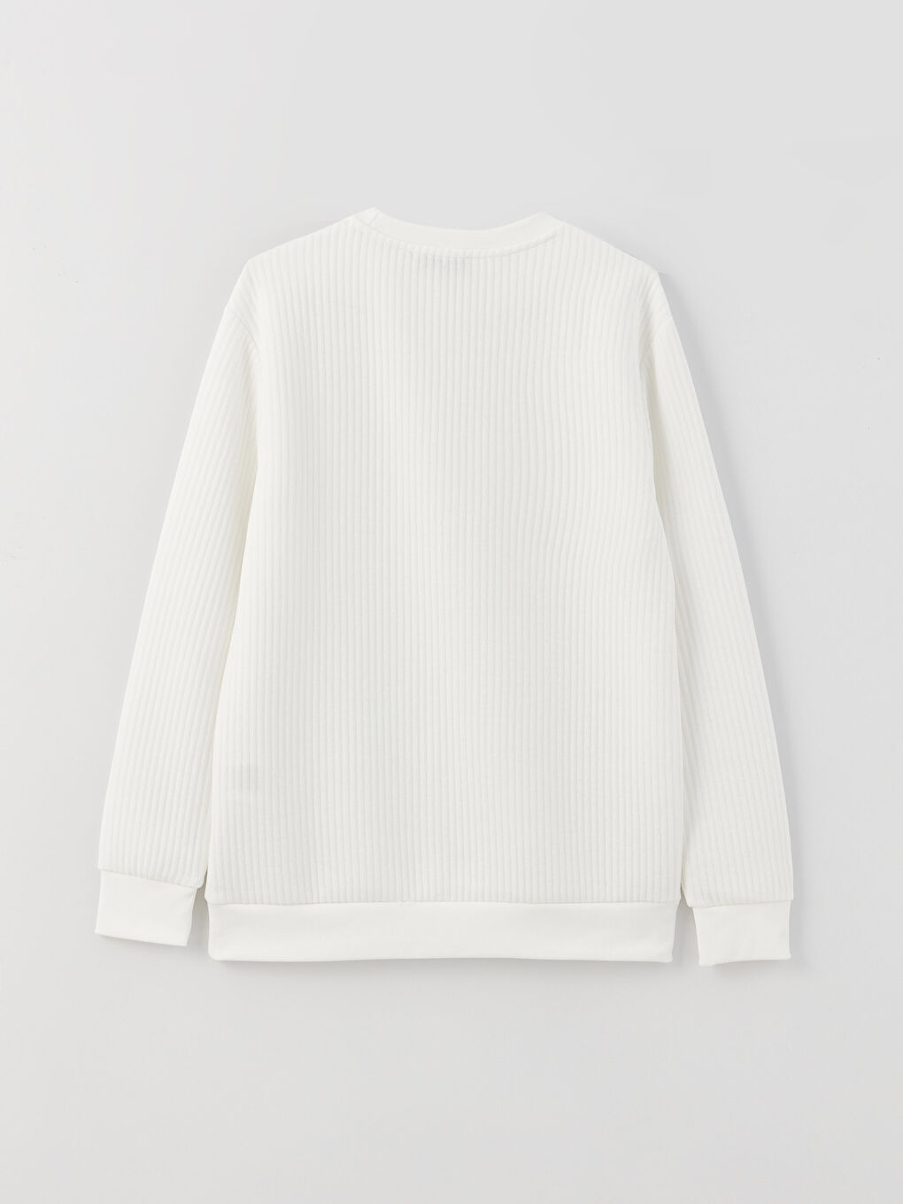 سويت شيرت كم طويل بياقة دائرية للرجال-6