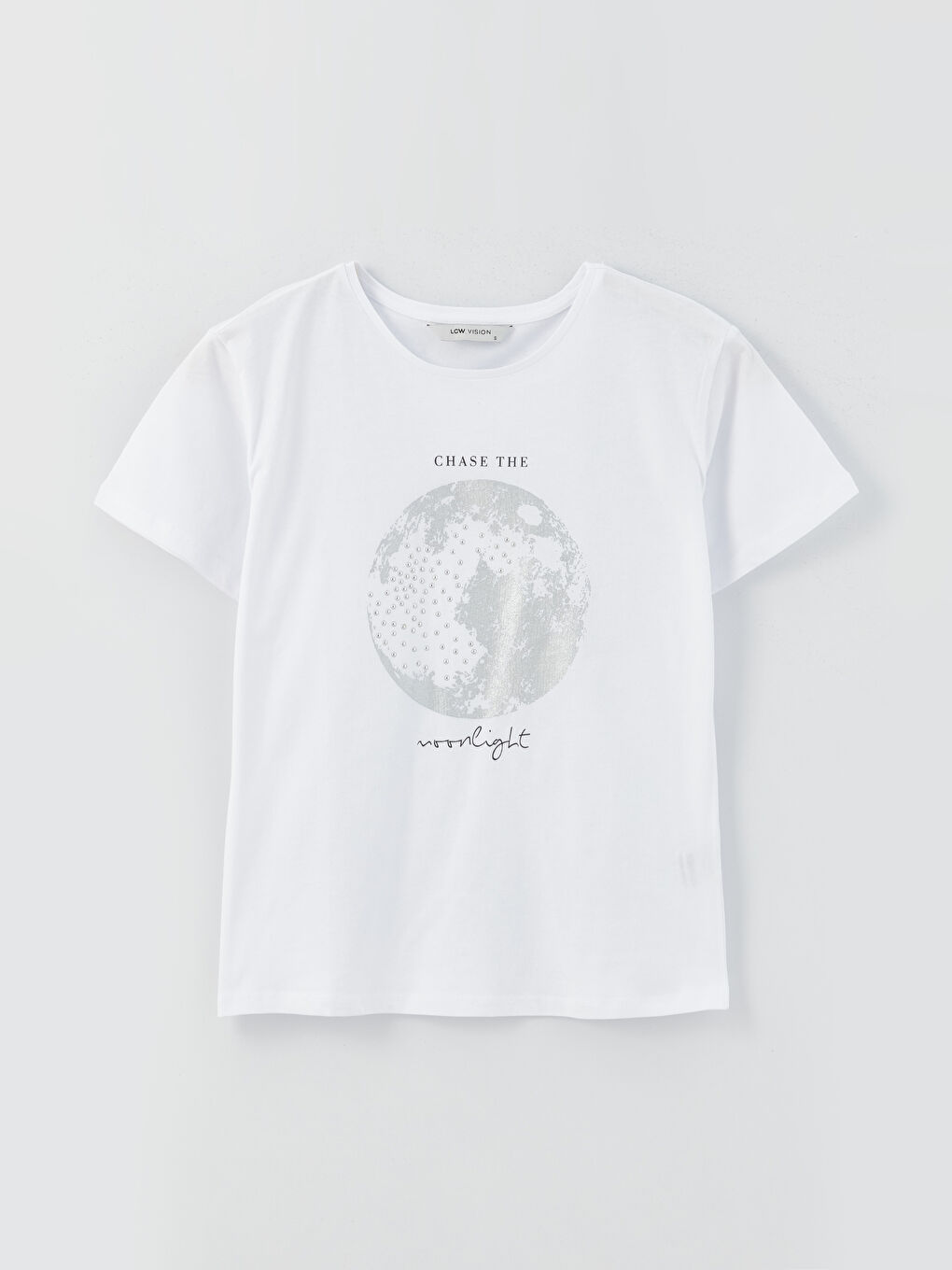 Crew Neck Printed Short Sleeve Women's T-Shirt-5