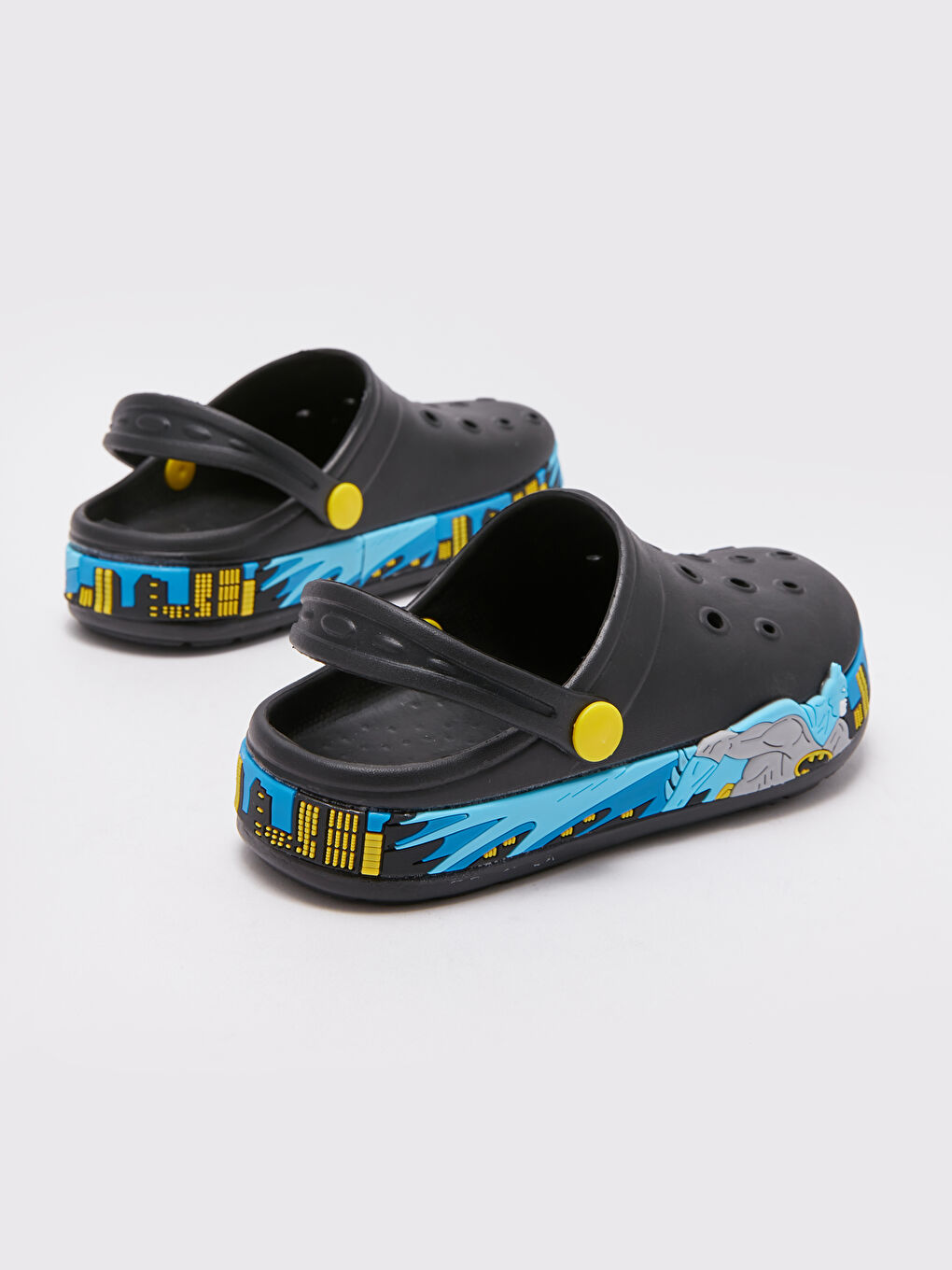 Siyah Baskılı Erkek Çocuk Plaj Sandaleti-4