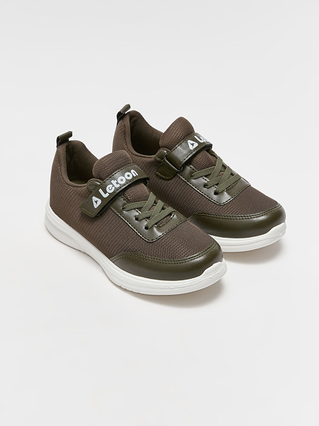 Haki Cırt Cırtlı Erkek Çocuk Spor Ayakkabı