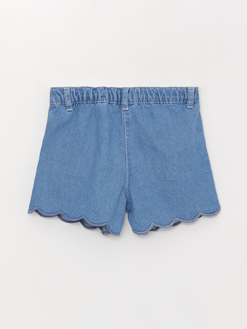 LCW baby Indigo Basic Kız Bebek Jean Şort - 2