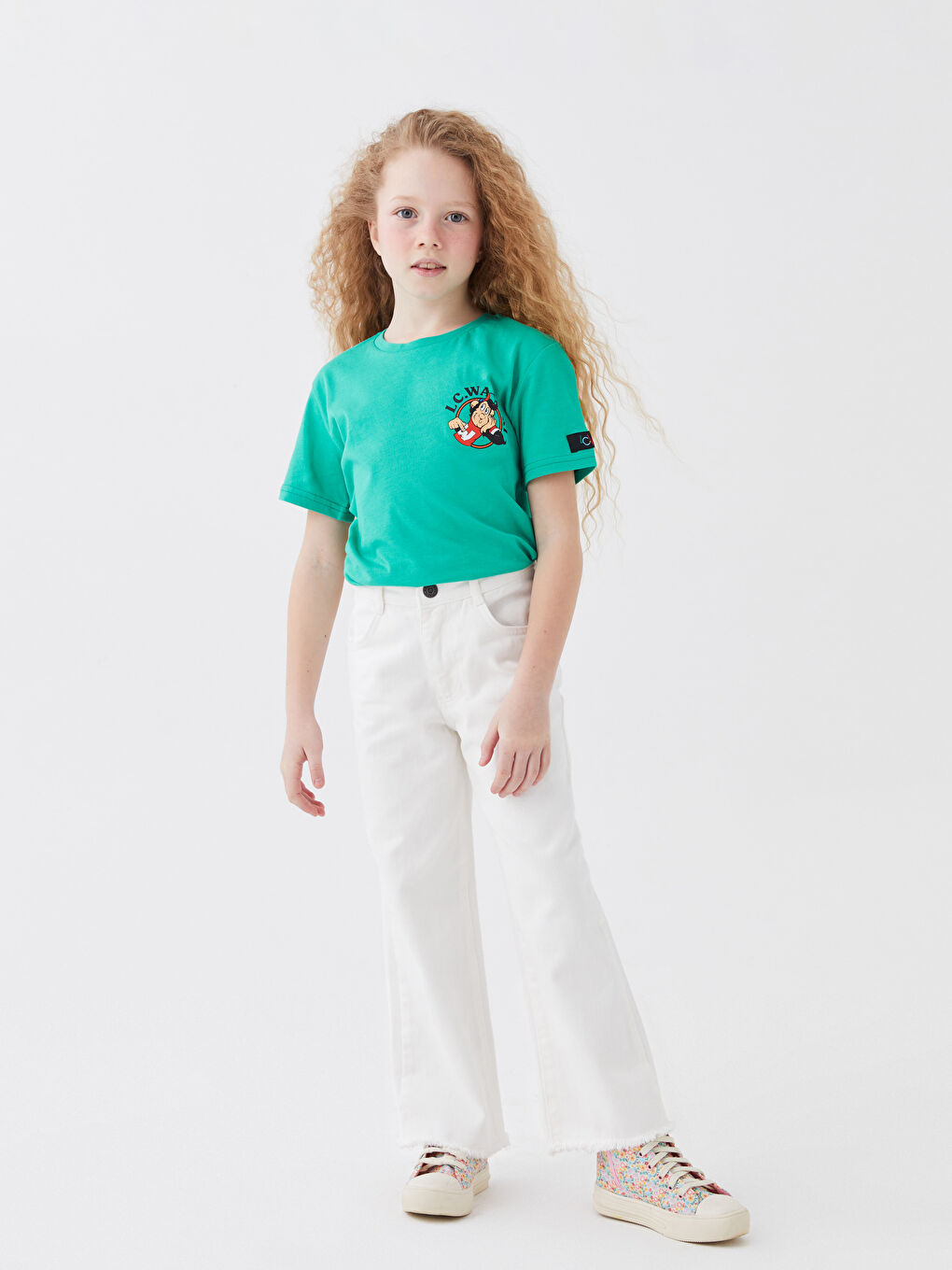 تيشيرت أطفال يونيكس كم قصير مطبوع قرد نوستالجي بياقة دائرية-4