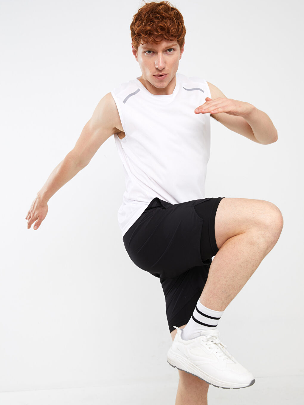 Crew Neck Men's Sleeveless T-Shirt-2