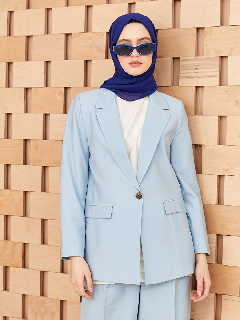 Lacivert Kadın Şal