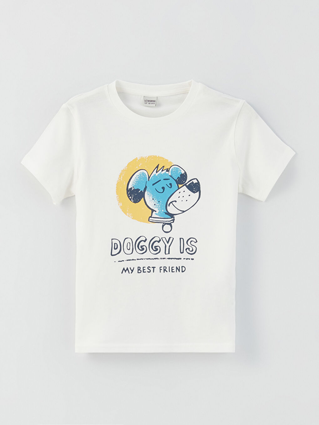 Crew Neck Printed Short Sleeve Boys' T-Shirt
