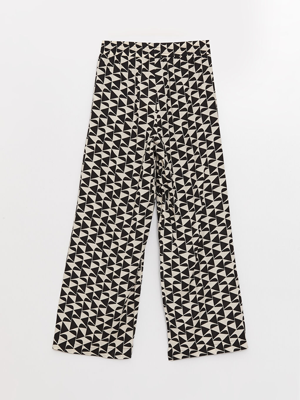 Elasticated Waist Relaxed Fit Patterned Women's Trousers-6